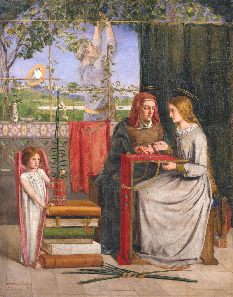 Dzieciństwo Matki Boskiej Maryi - Dante Gabriel Rossetti