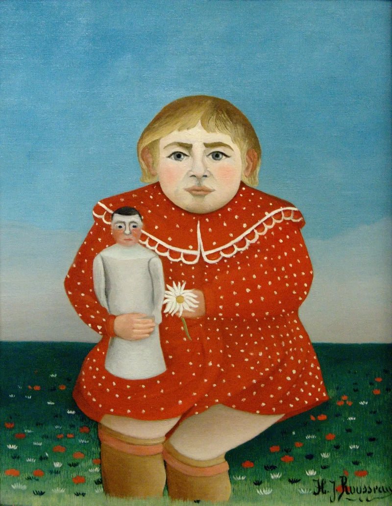 Dziecko z lalką - Henri Rousseau