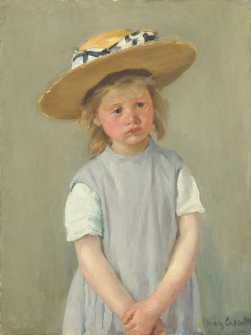 Dziecko w słomkowym kapeluszu - Mary Cassatt