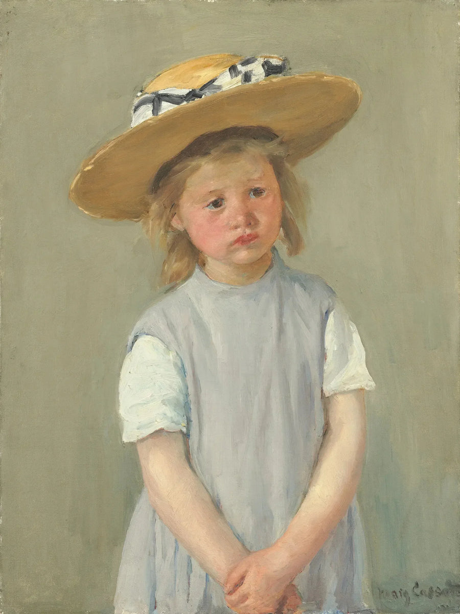 Dziecko w słomkowym kapeluszu - Mary Cassatt