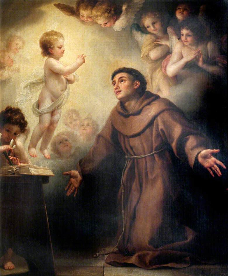 Dzieciątko Jezus ukazujące się świętemu Antoniemu z Padwy - Anton Raphael Mengs