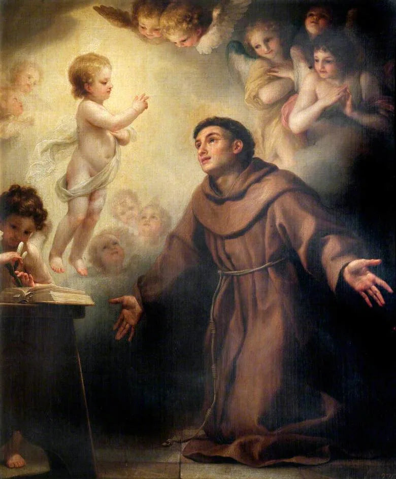 Dzieciątko Jezus ukazujące się świętemu Antoniemu z Padwy - Anton Raphael Mengs