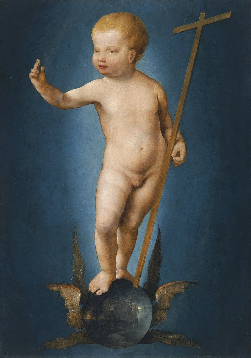 Dzieciątko Jezus na globie świata - Joos van Cleve
