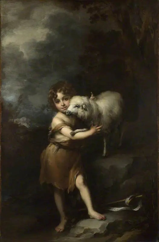 Święty Jan z Dzieciątkiem i Barankiem - Bartolomé Esteban Murillo