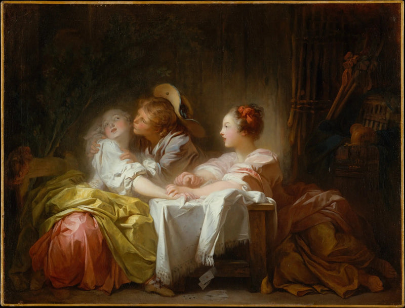 Przegrana stawka lub wygrany pocałunek - Jean-Honoré Fragonard