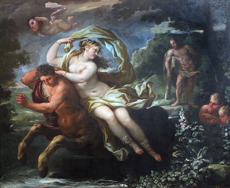 Porwanie Déjaniry - Luca Giordano