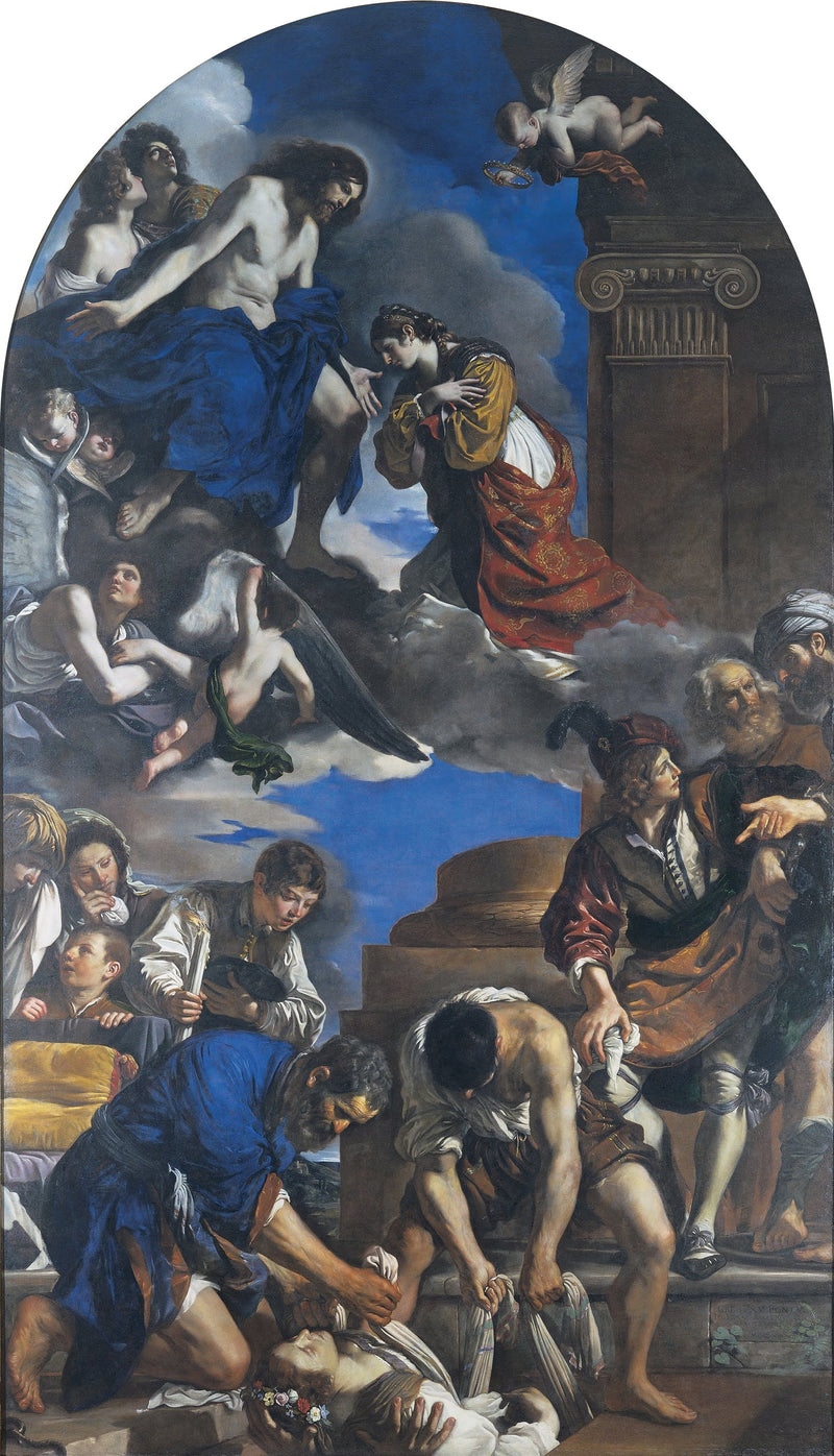 Pogrzeb Świętej Pétronille - Guercino