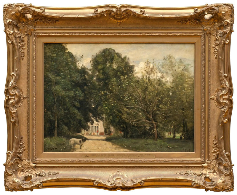 Wejście do willi pana Dubuisson w Brunoy - Jean-Baptiste Camille Corot
