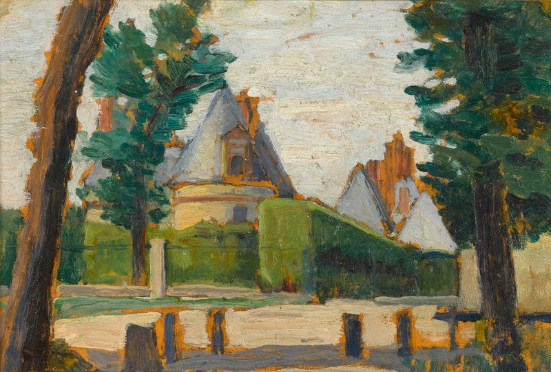 Wejście do zamku - Henri-Edmond Cross