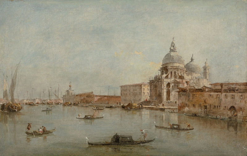 Wejście do Wielkiego Kanału z bazyliką Santa Maria della Salute - Francesco Guardi