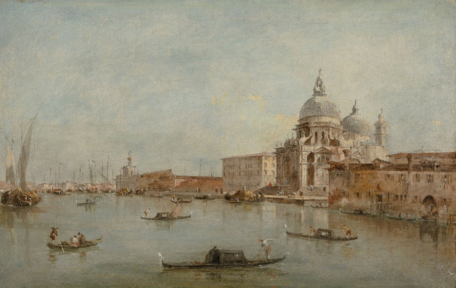 Wejście do Wielkiego Kanału z bazyliką Santa Maria della Salute - Francesco Guardi