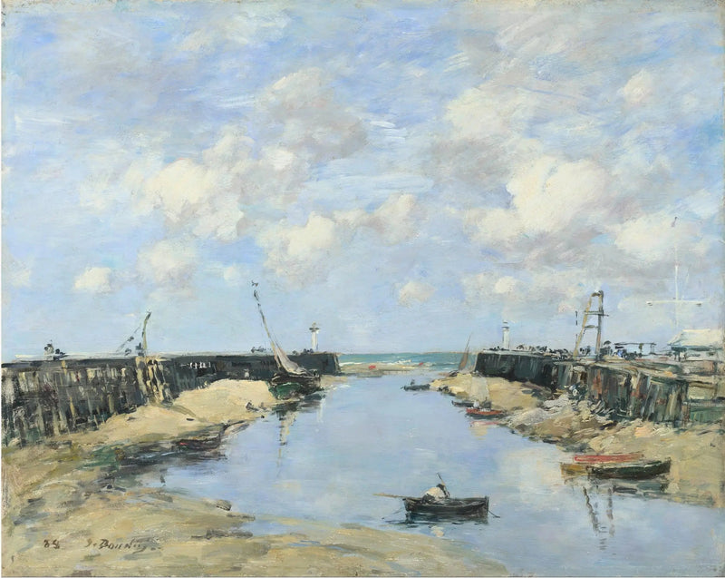 Wejście do portu w Trouville - Eugène Boudin
