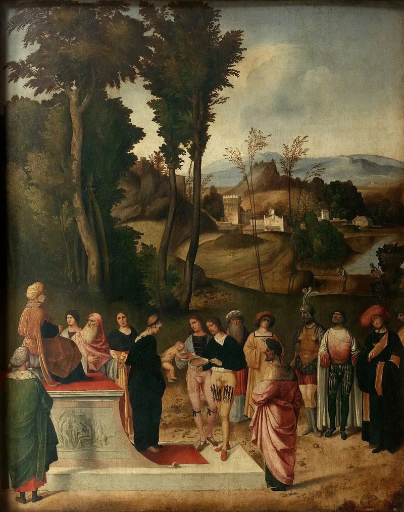 Próba ognia Mojżesza - Giorgione