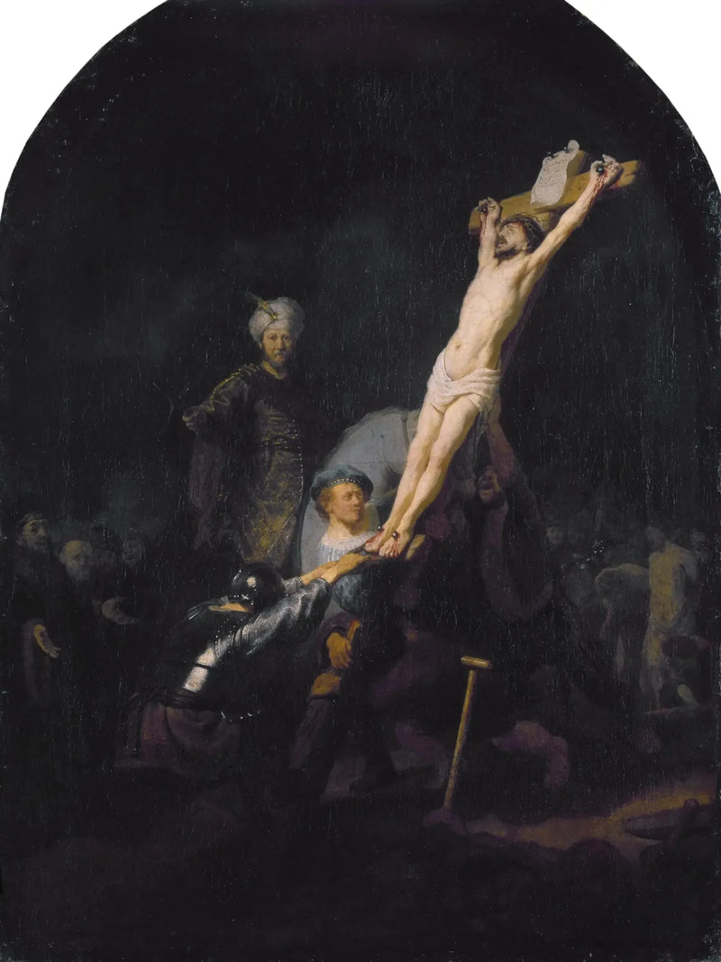 Wzniesienie krzyża - Rembrandt