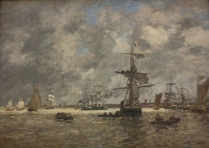 Skaldy w Antwerpii - Eugène Boudin