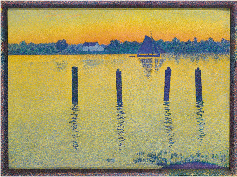Szczecin u ujścia do Antwerpii, wieczorem - Théodore van Rysselberghe