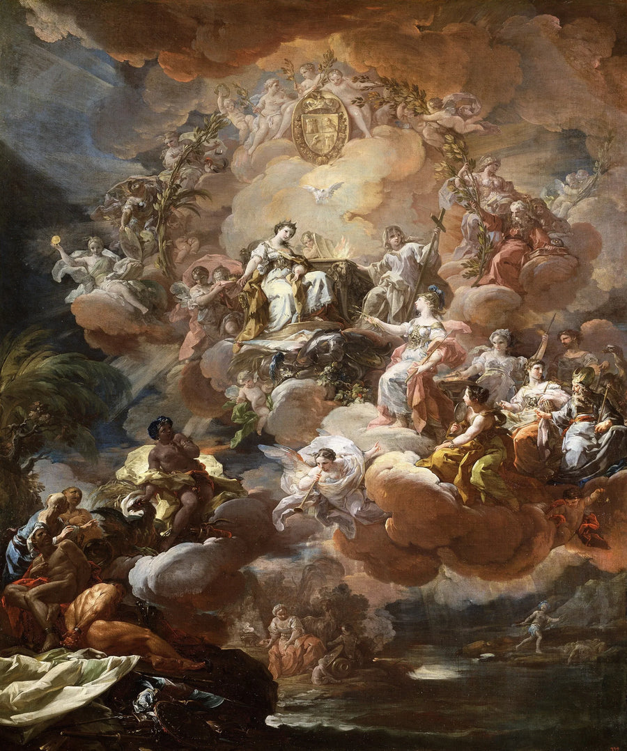 Hiszpania oddaje hołd Religii i Kościołowi - Corrado Giaquinto