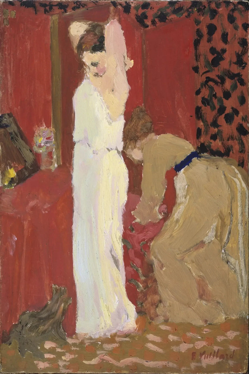 Próba; Aktorka w swojej garderobie - Édouard Vuillard