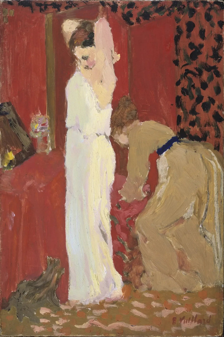 Próba; Aktorka w swojej garderobie - Édouard Vuillard