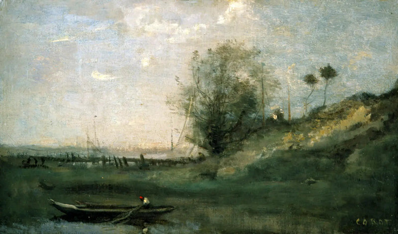 Normandzka kładka - Jean-Baptiste Camille Corot