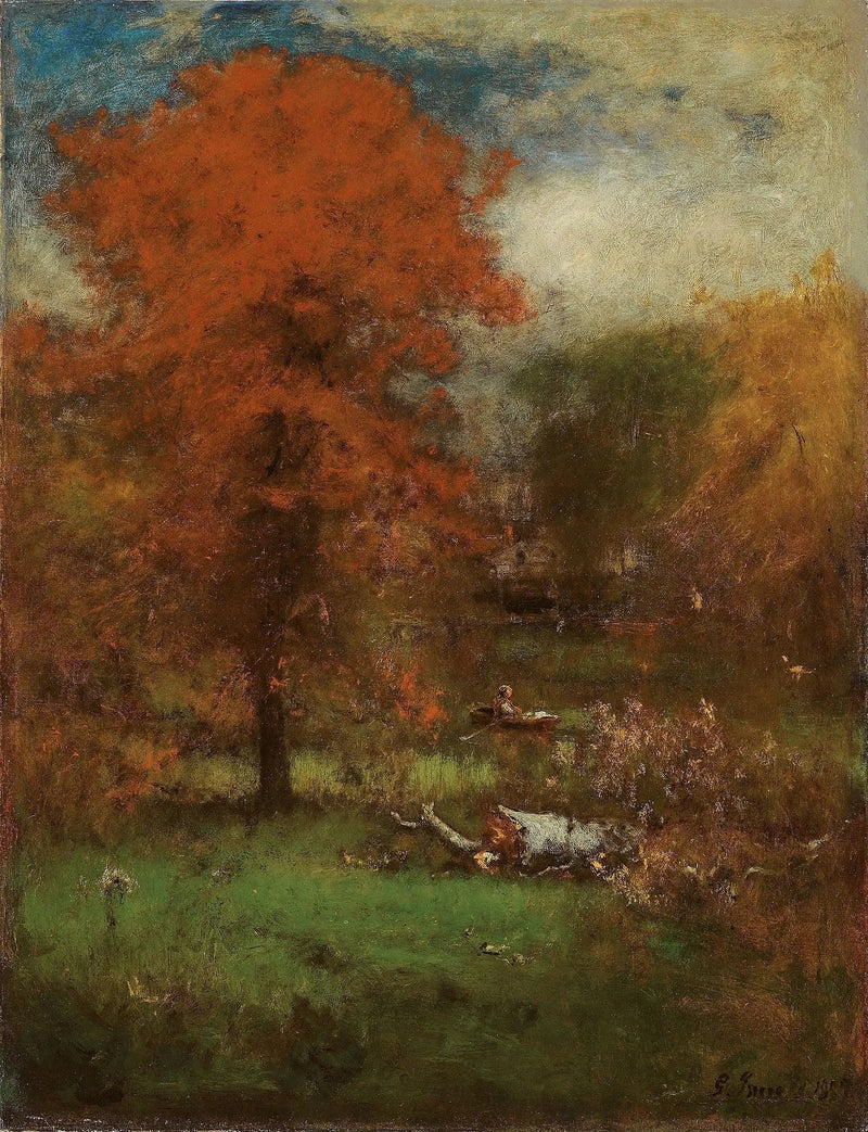 Staw młyna - George Inness