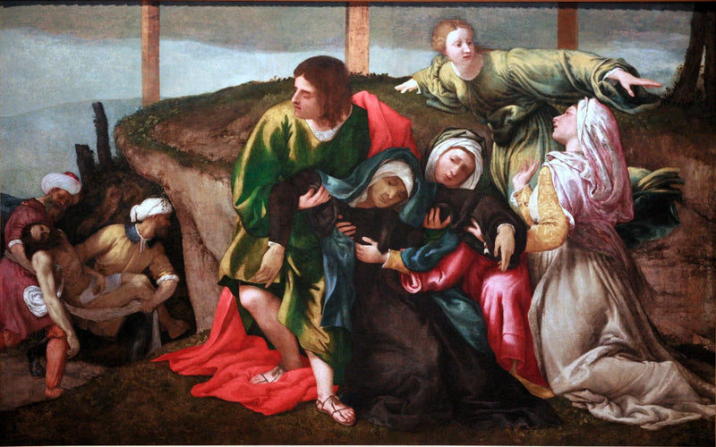 Zniknięcie Maryi podczas transportu Chrystusa - Lorenzo Lotto