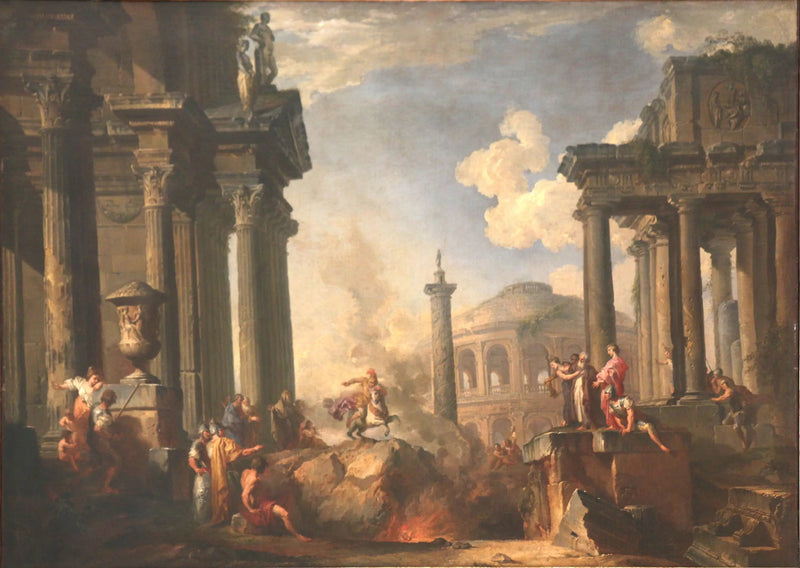 Wyjaśnienie Marcusa Curtiusa - Giovanni Paolo Panini
