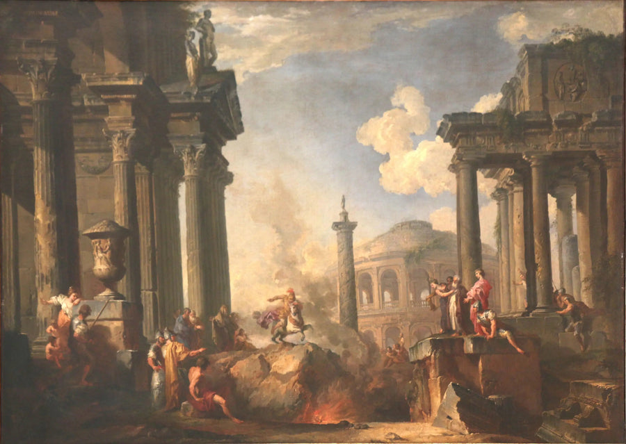 Wyjaśnienie Marcusa Curtiusa - Giovanni Paolo Panini