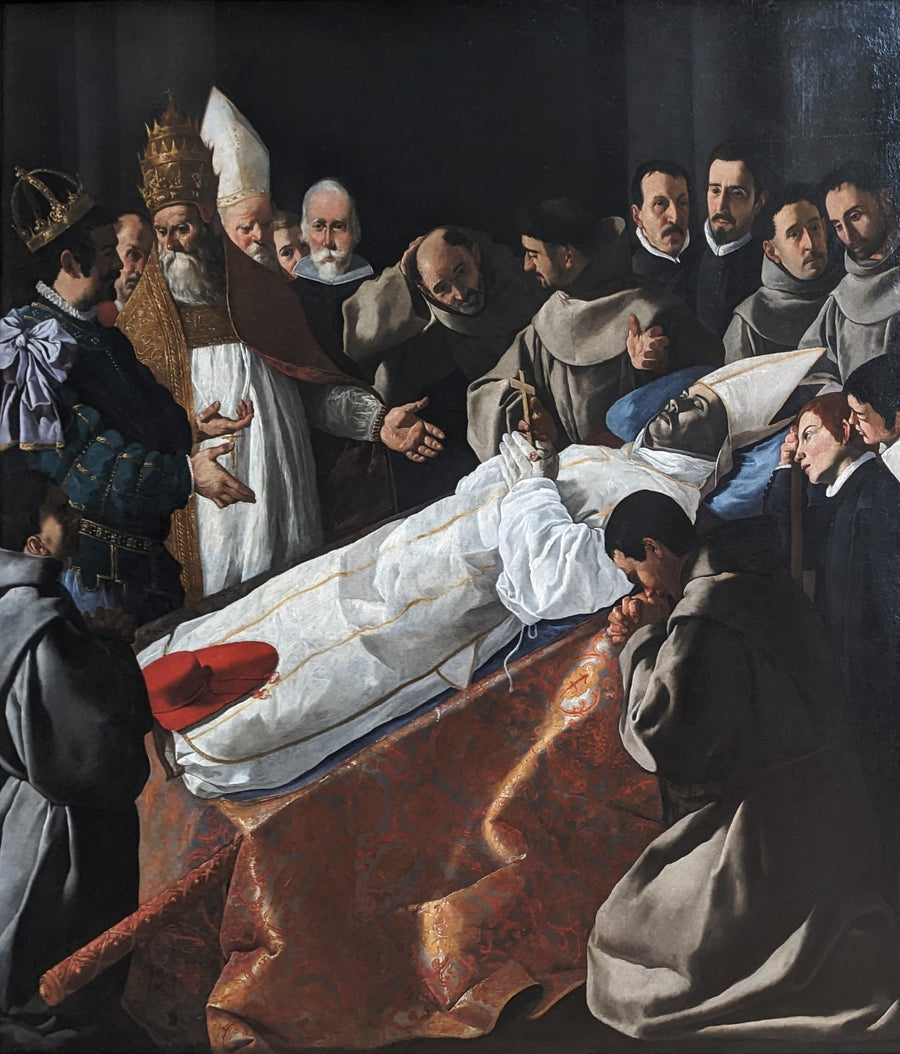 Wystawa ciała Świętego Bonawentury - Francisco de Zurbarán