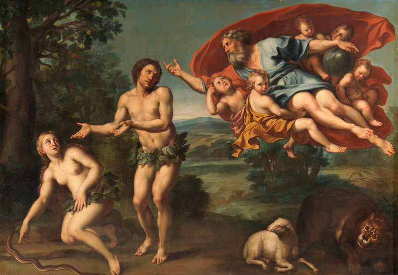 Wypędzenie Adama i Ewy - Domenichino