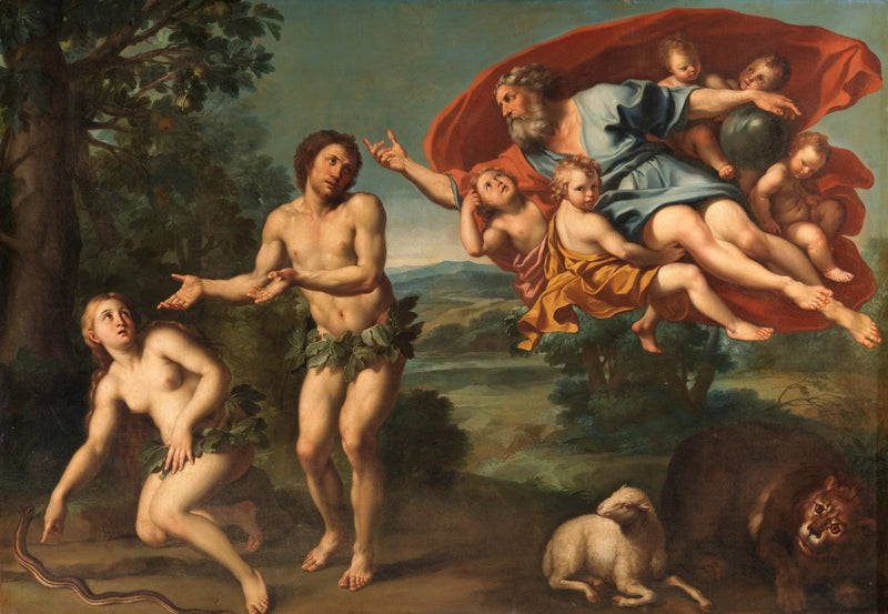Wypędzenie Adama i Ewy - Domenichino