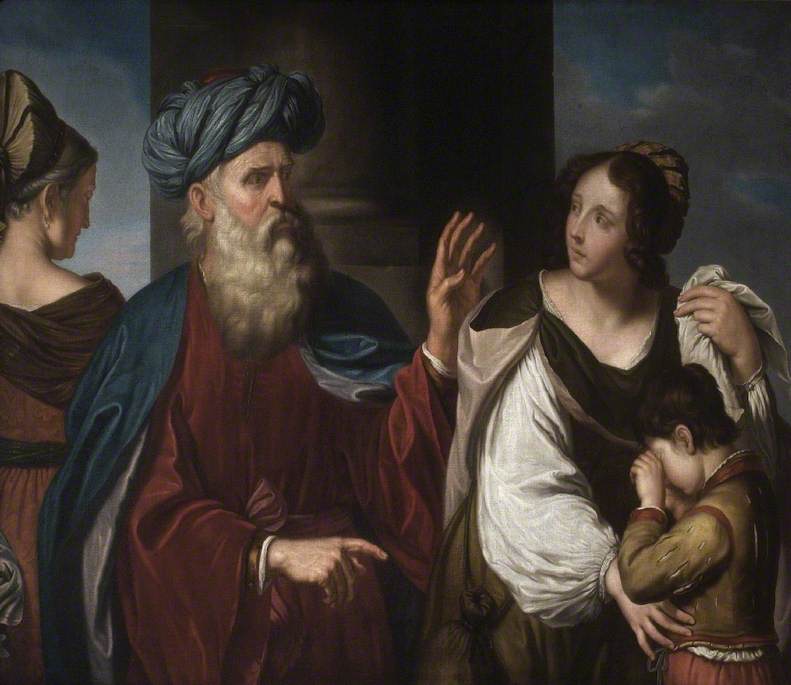 Wypędzenie Agar i Ismaela - Guercino