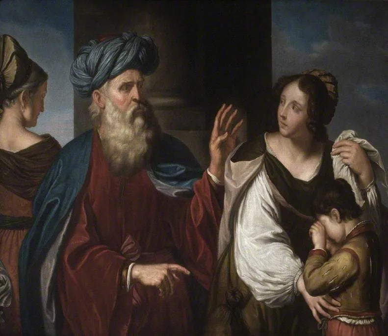 Wypędzenie Agar i Ismaela - Guercino