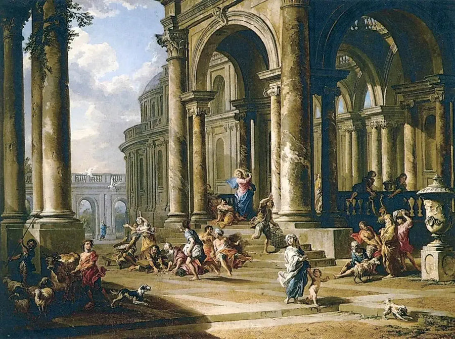 Wypędzenie wymieniaczy z Świątyni - Giovanni Paolo Panini