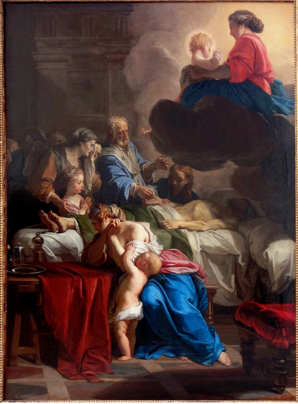 L'Extrême-onction - Jean-Baptiste Jouvenet image 1 tableau peint à l’huile sur toile