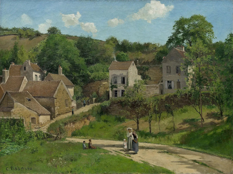 Hermitage w Pontoise, Wzgórza Hermitage, Pontoise - Camille Pissarro