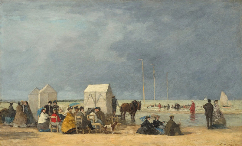 Godzina kąpieli w Deauville - Eugène Boudin