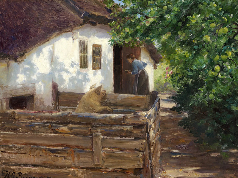 Godzina posiłku świni. - H. A. Brendekilde