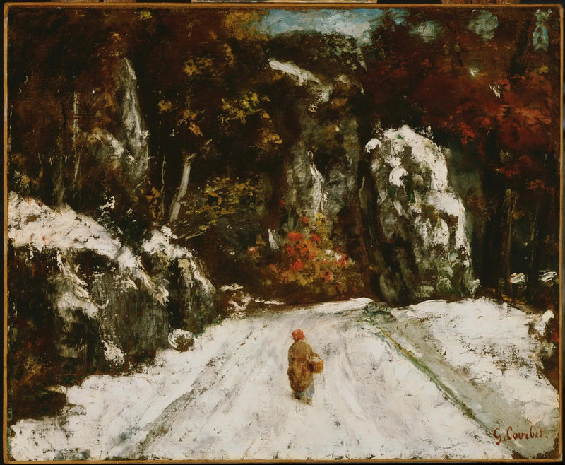 Zima w Jurze - Gustave Courbet
