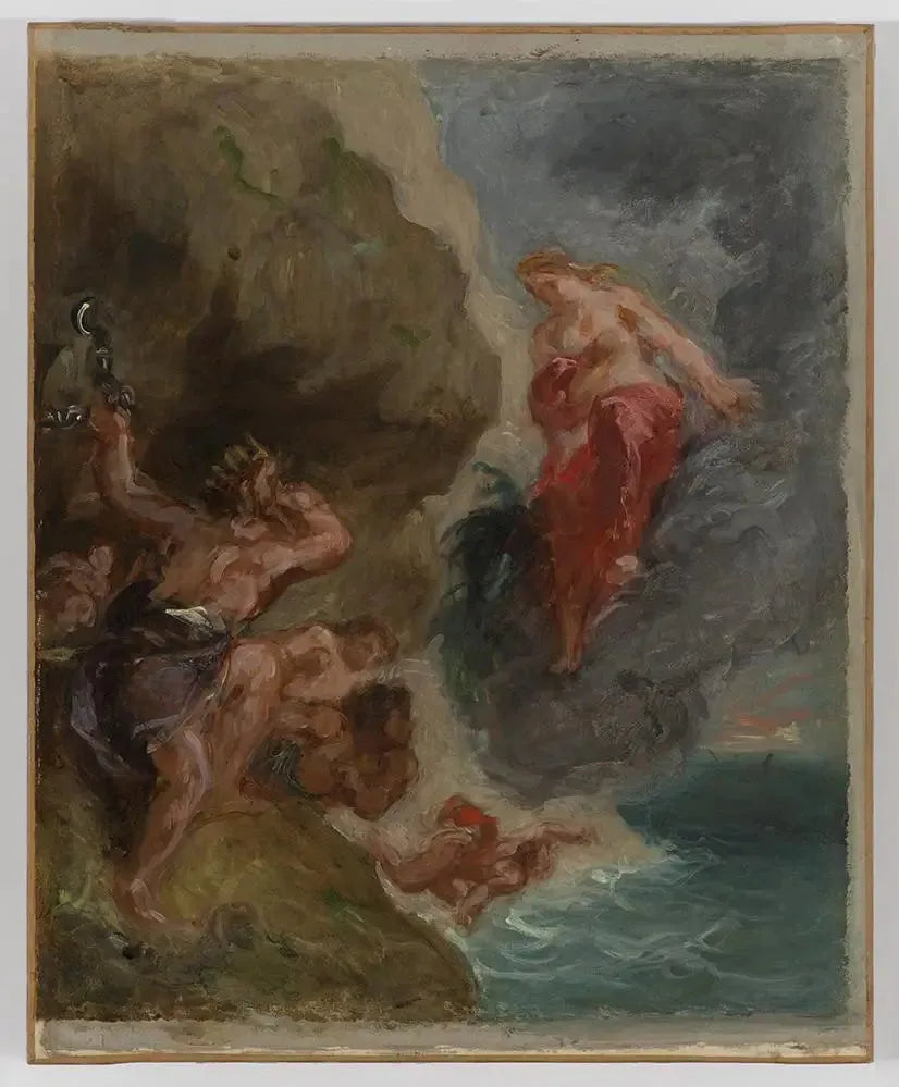 Zima. Junona błaga Eola - Eugène Delacroix
