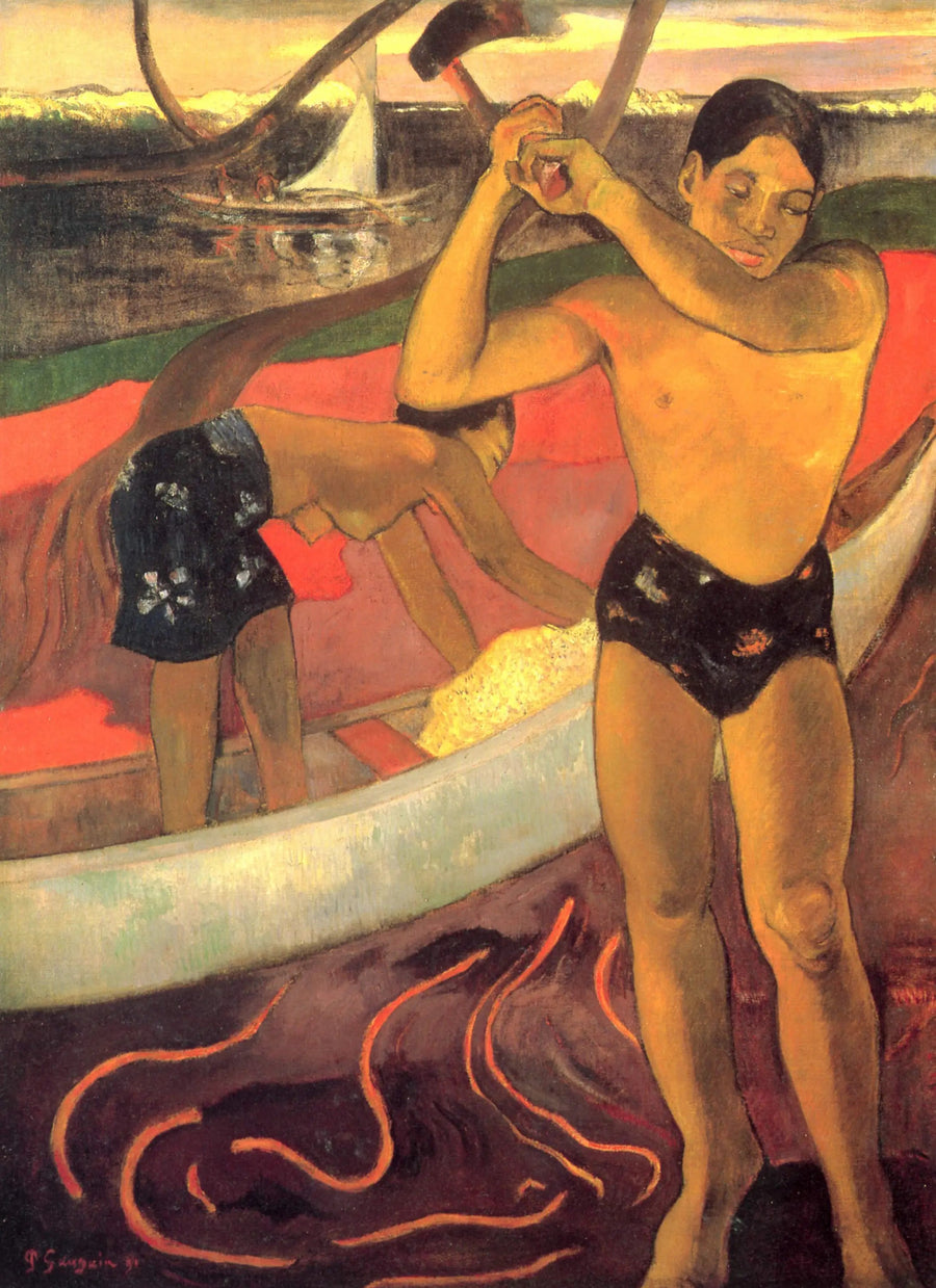 Człowiek z siekierą - Paul Gauguin