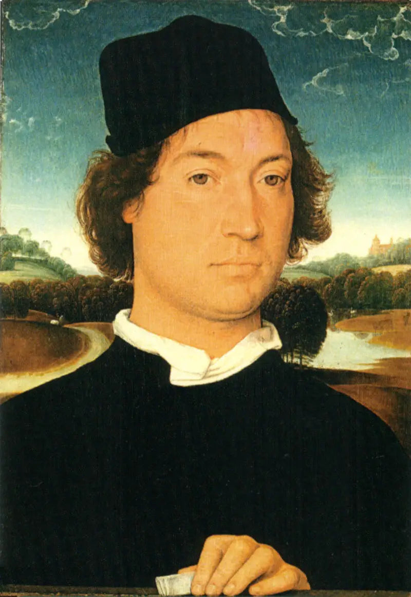 Mężczyzna z listem - Hans Memling