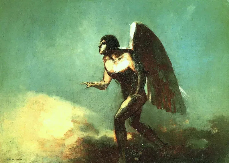 Latający mężczyzna - Odilon Redon