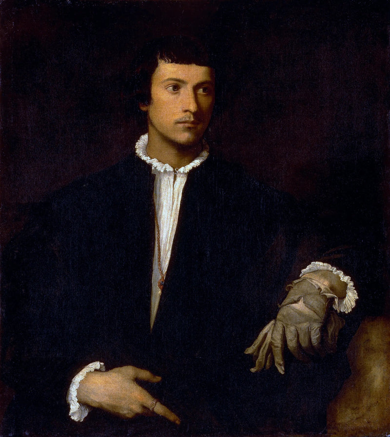 Mężczyzna w rękawiczce - Titian