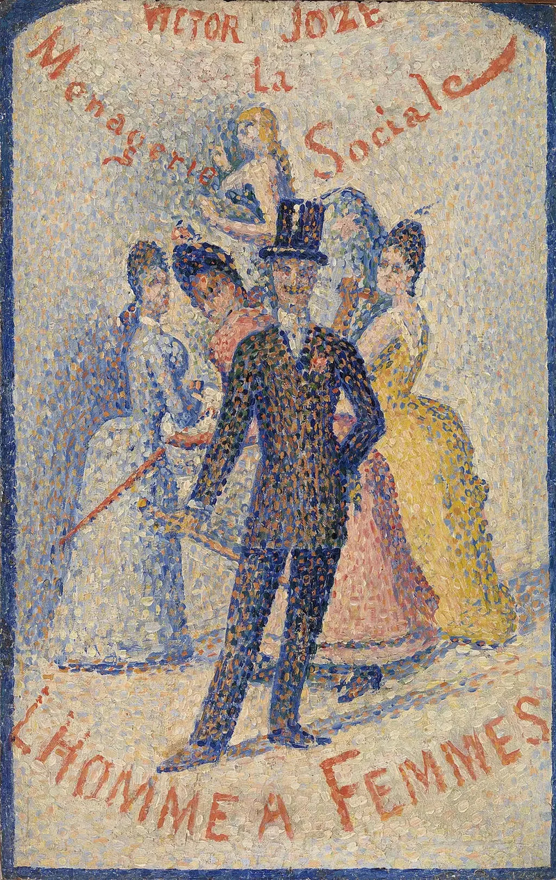 Człowiek z kobietami - Georges Seurat