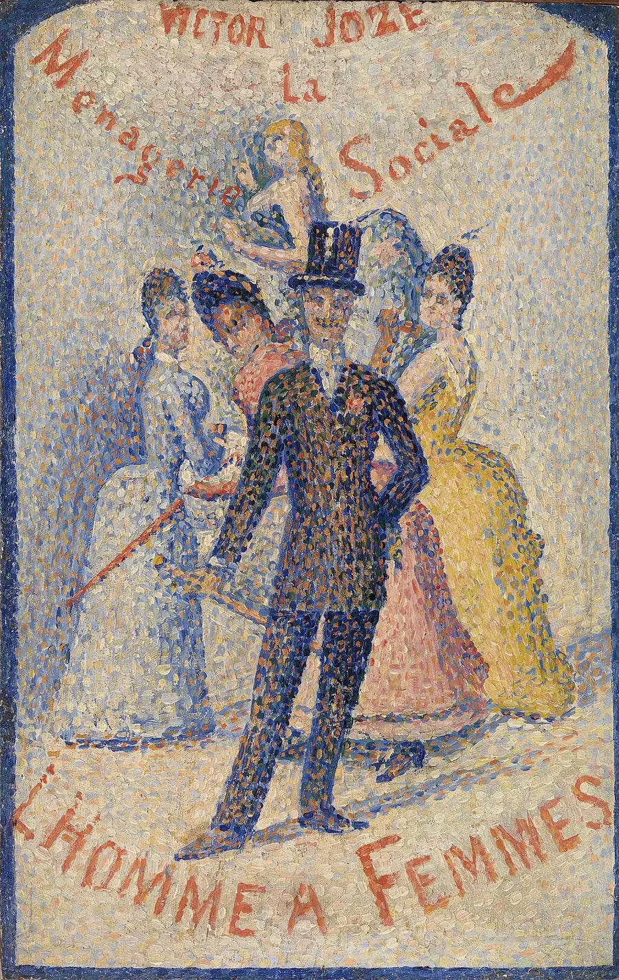 Człowiek z kobietami - Georges Seurat