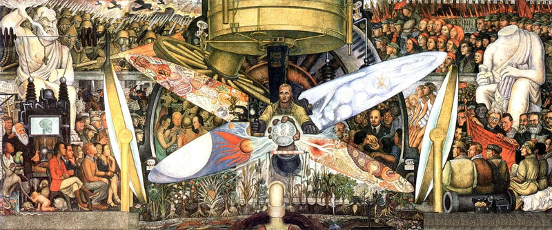 Mężczyzna, kontroler wszechświata - Diego Rivera