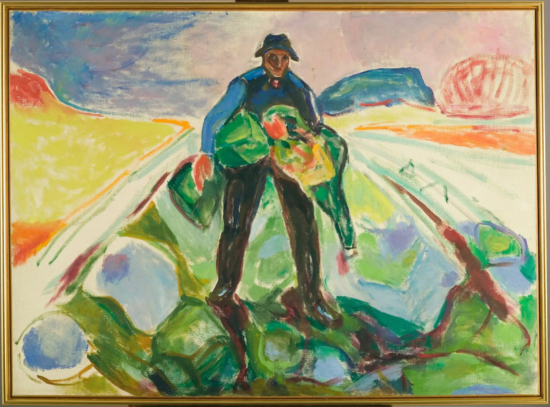 Człowiek w polu kapusty - Edvard Munch