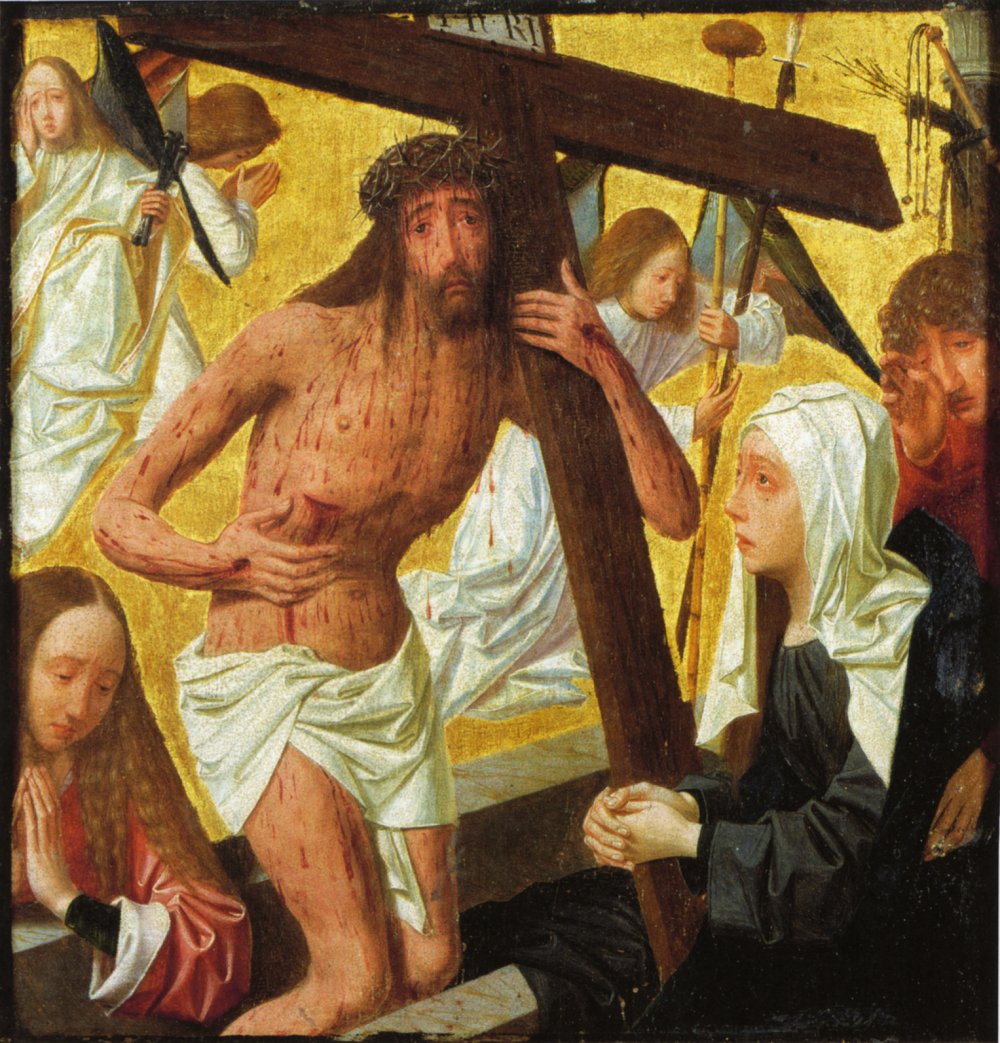 L'Homme de douleurs - Geertgen tot Sint Jans image 1 copie peinte à la main à l’huile