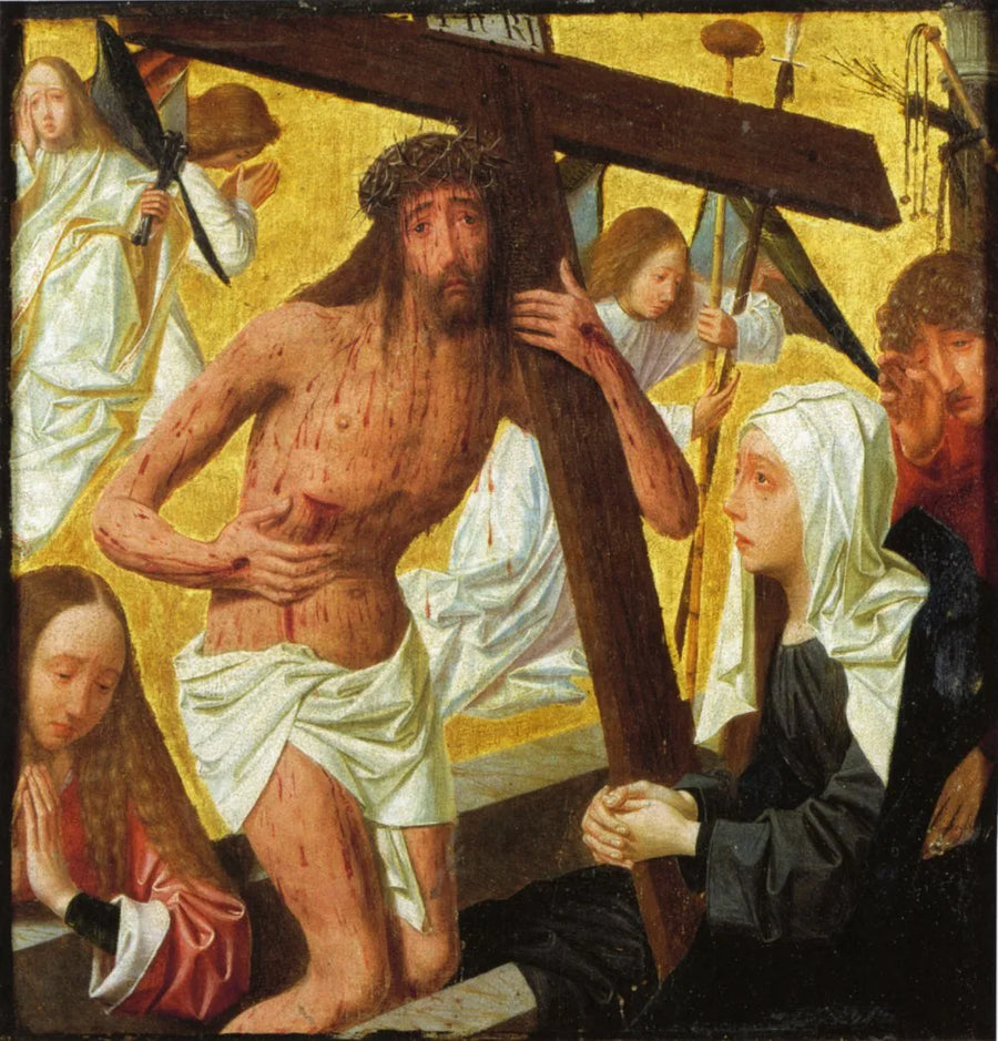 L'Homme de douleurs - Geertgen tot Sint Jans image 1 copie peinte à la main à l’huile